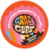 Crazy Cups Flavored Coffee for Keurig K-Cup Machines, Chocolate Raspberry Truffle, Hot or Iced Drinks, 22 count Single Serve, Re