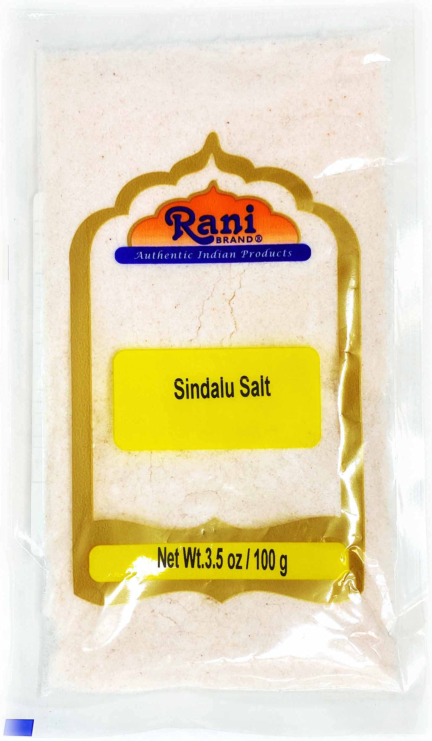 Rani Sindhav Namak (Rock Salt) Powder 3.5Oz (100G) ~ Unrefined, Pure And Natural | Vegan | Gluten Friendly | Non-Gmo | Indian Origin