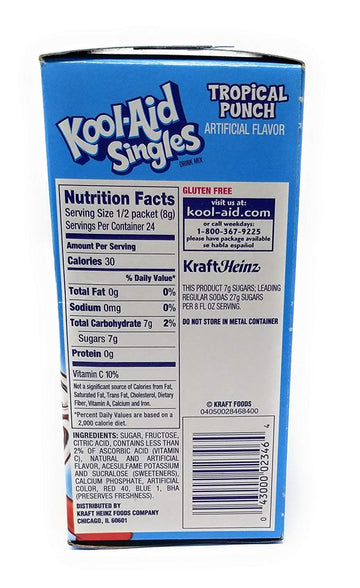 Kool-Aid Singles Tropical Punch 12-0.55 Oz Packets (Pack - 4)