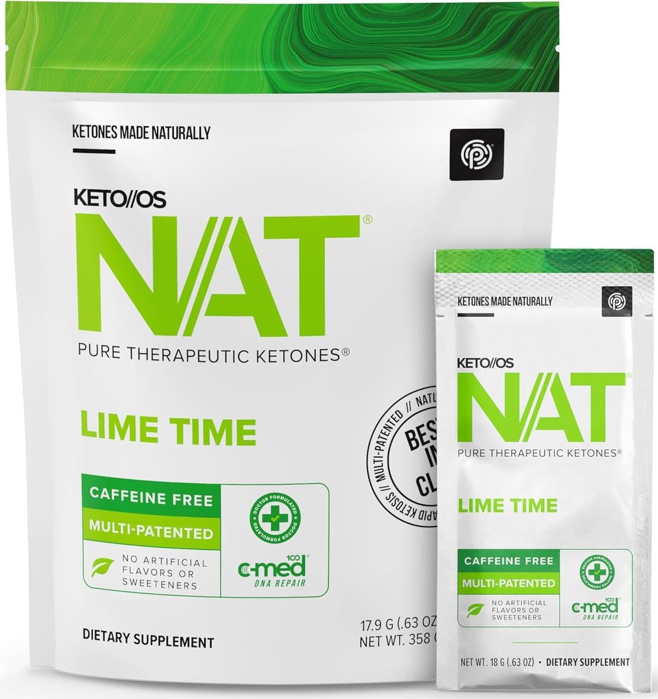 PRÜVIT OS NAT® Lime Time - Dietary Supplement for Men and Women, 20 Servings