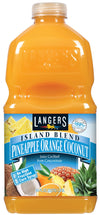 Langers Island Blend Juice Cocktail, Pineapple Orange Coconut, 64 Fl Oz (Pack of 8)
