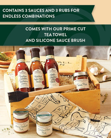 Stonewall Kitchen Grilling Favorites Gift Crate - 8 Piece Set, Assorted Colors