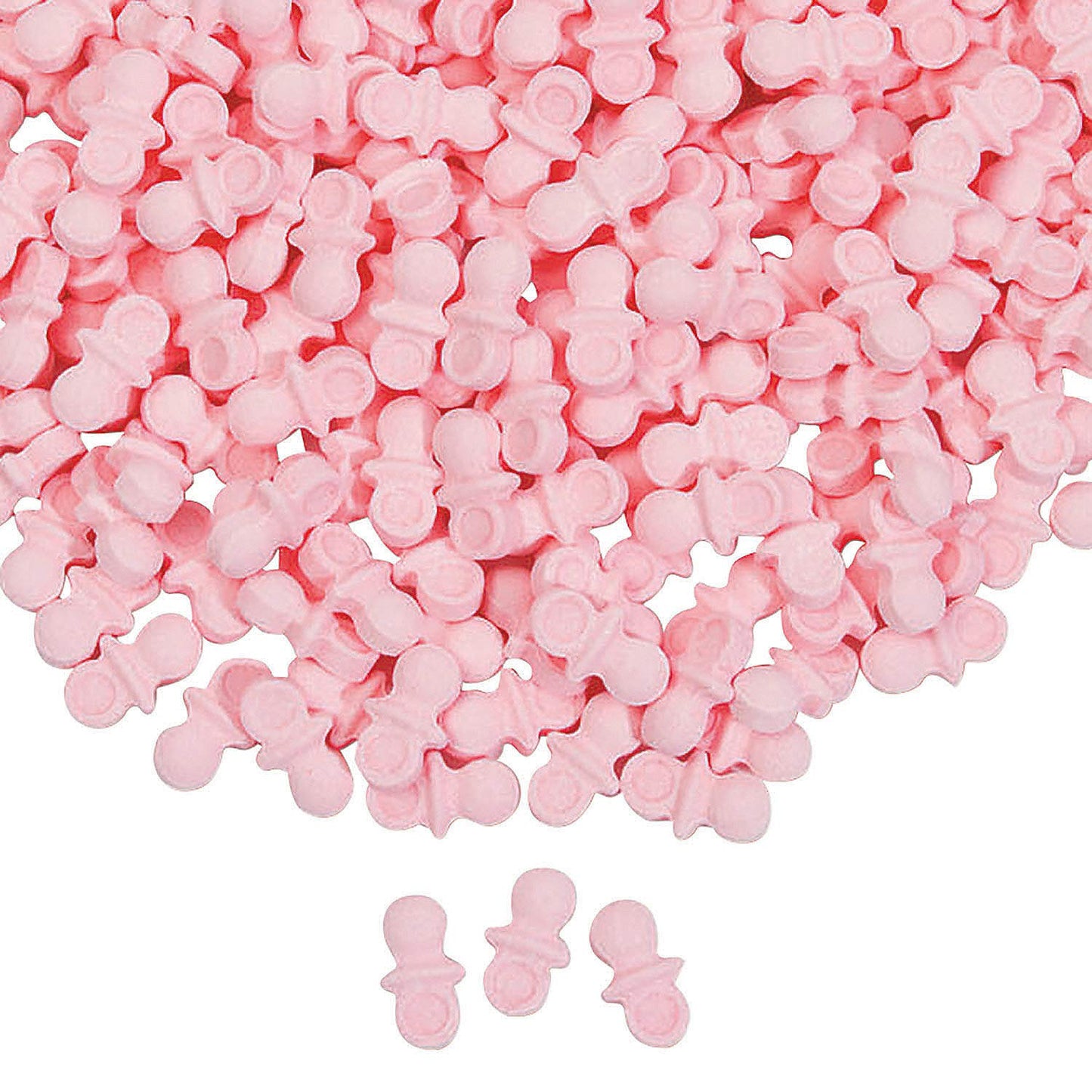 Pink Hard Candy Pacifiers (1 Lb - 608 Pieces) Baby Girl Shower And Gender Reveal Party Supplies