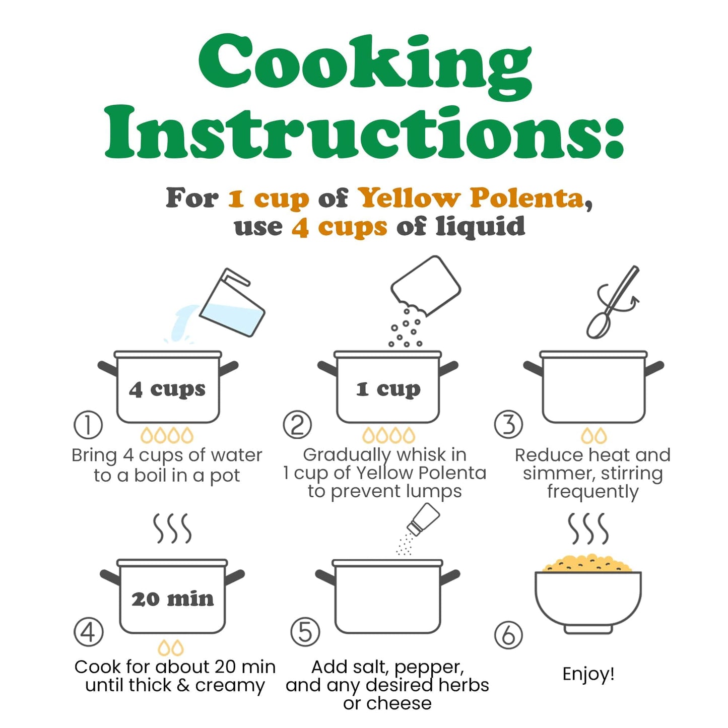 Food To Live Gluten-Free Organic Yellow Polenta, 3 Pounds - Premium Italian Stone-Ground Cornmeal, Non-Gmo, Vegan, Kosher - Perf