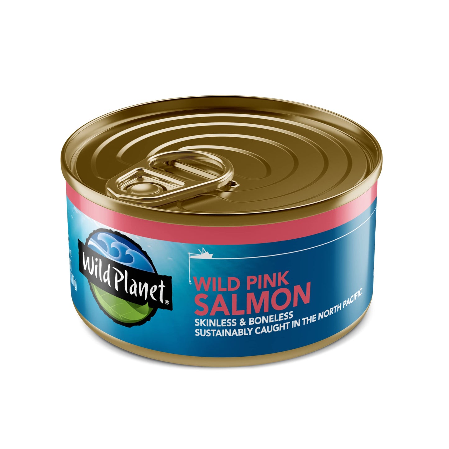 Wild Planet Wild Pink Salmon, Canned Salmon, Sustainably Wild-Caught, Non-Gmo, Kosher 6 Ounce Can