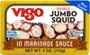 Vigo Premium Imported Canned Seafood, Jumbo Squid In Marinade Sauce, Specialty Flavored, Perfect For Recipes And Dishes (Jumbo Squid In Marinade Sauce, 4 Ounce (Pack Of 10))
