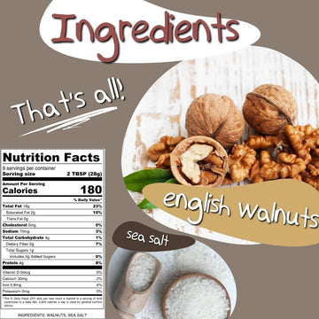 Crazy Go Nuts Walnut Butter Variety Pack - Plain W/Seal Salt, Maple, Oatmeal Cookie - Healthy Snacks, Keto, Vegan, Low Carb, Glu