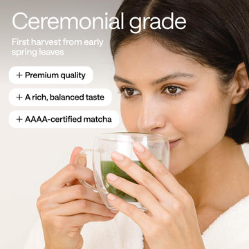 Matcha Set With Ceremonial Grade Matcha & Coconut Milk Powder - Sugar Free Macha Latte Powder - Alternative To Coffee & Green Te