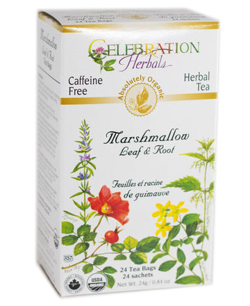 CELEBRATION HERBALS Marshmallow Leaf & Root Organic 24 Bag, 0.02 Pound