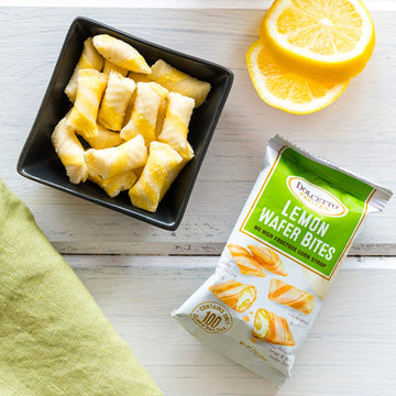 Dolcetto Lemon Wafer Bites, 0.70 Ounce (Pack of 24) - Crispy, Sweet Snack Treats for Lemon Lovers