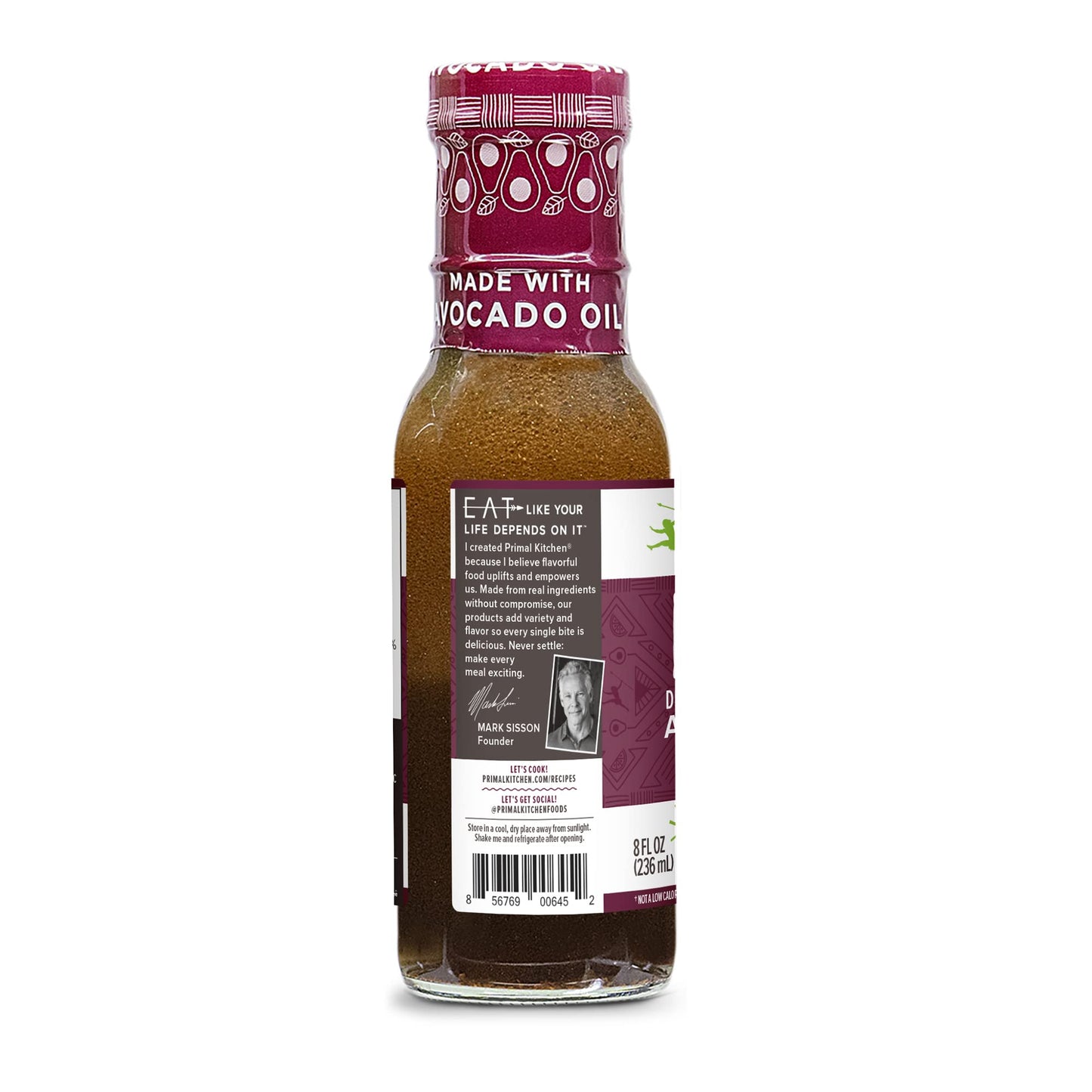 Primal Kitchen Balsamic Vinaigrette & Marinade Salad Dressing Made With Avocado Oil, Whole30 Approved, Certified Paleo, And Keto Certified, 8 Fluid Ounces