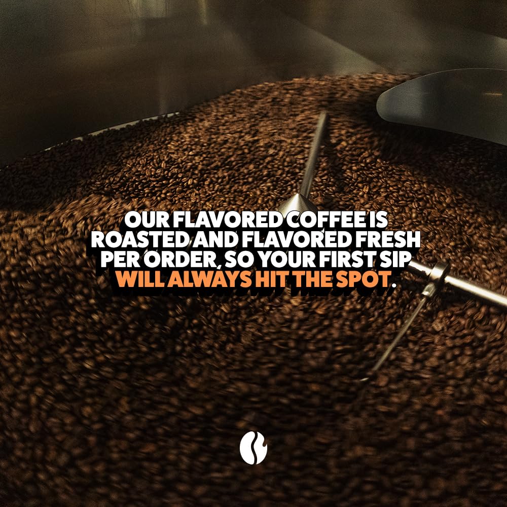 Fresh Roasted Coffee, Hawaiian Macadamia Nut Flavored Coffee, 5 Lb, Medium Roast, Kosher, Ground