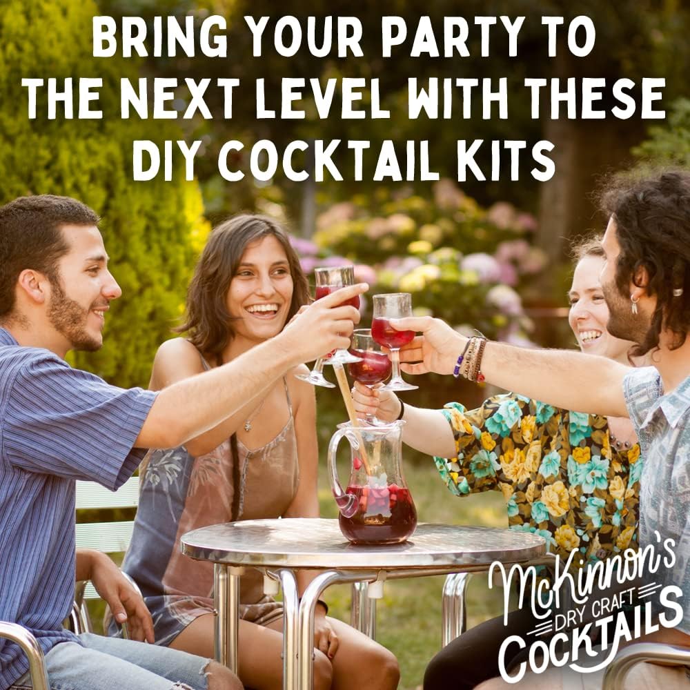 Mckinnons Dry Craft Cocktails Dehydrated Fruits And Herbs, Diy Mixology, Infusion Kit, Mason Jar Serves 8 - 16 Drinks (Cranberry