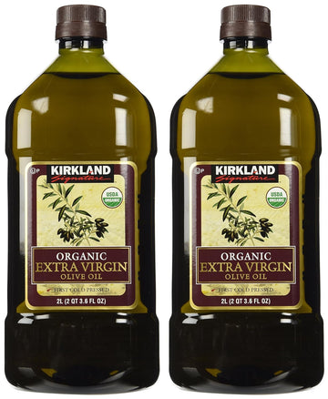 Kirkland Signature 2 X Organic Extra Virgin Olive Oil, 2 Liters