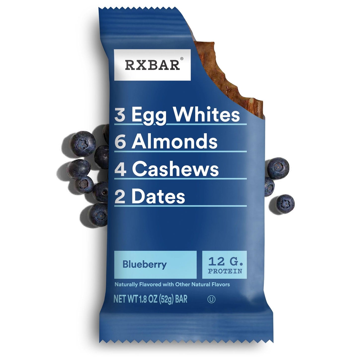 Rxbar Protein Bars, Protein Snack, Snack Bars, Blueberry, 18.3Oz Box (10 Bars)