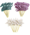 24 Pieces Mermaid Theme Glitter Cupcake Topper Cake Picks Decoration For Baby Shower Birthday Party Favors, Mermaid Tail, Seahor