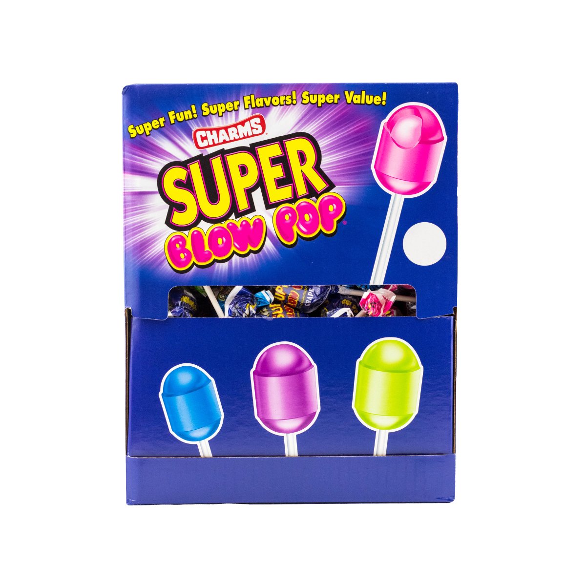 Charms Blow Pops Super Blow Pops, 7.69 Pounds, 100 Count