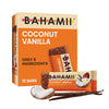 Bahamii Snack Bars, Dates & Nuts, Gluten Free, Vegan, 12 Pack, No Added Sugar, Good Source of Fiber, Coconut Vanilla