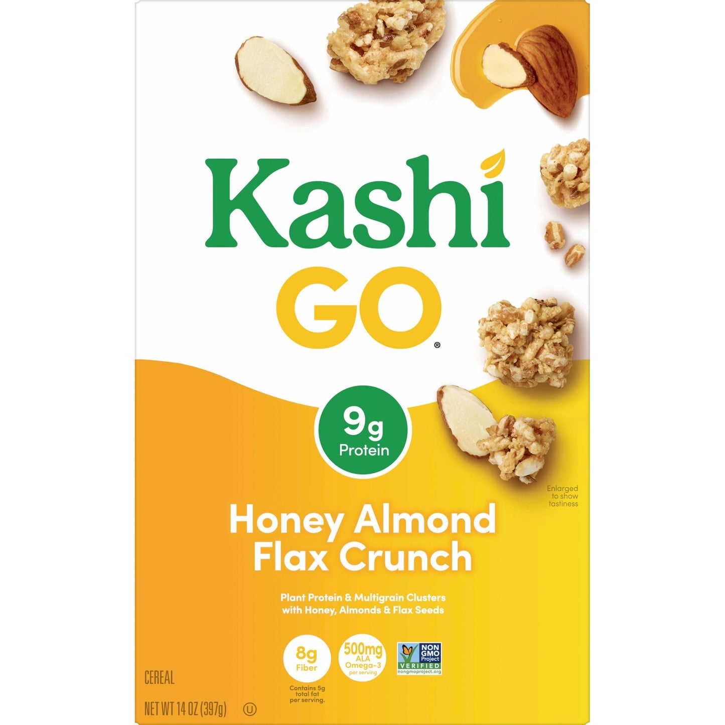 Kashi Golean Crunch, Honey Almond Flax Cereal, 14 Oz