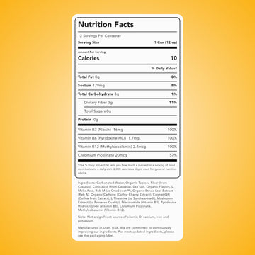 Energy + Focus Drink Island Sunrise 12 Fl Oz Can - 12 Pack