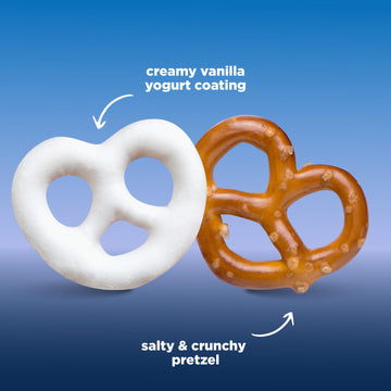Vanilla Yogurt Covered Pretzels - 5 Pound Bulk Pack - Sweet and Salty Snack