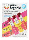 Generic Pure Organic Layered Fruit Bars 3 Variety Pack ~ Raspberry Lemonade ~ Strawberry Banana ~ Pineapple Passionfruit ~ Pack