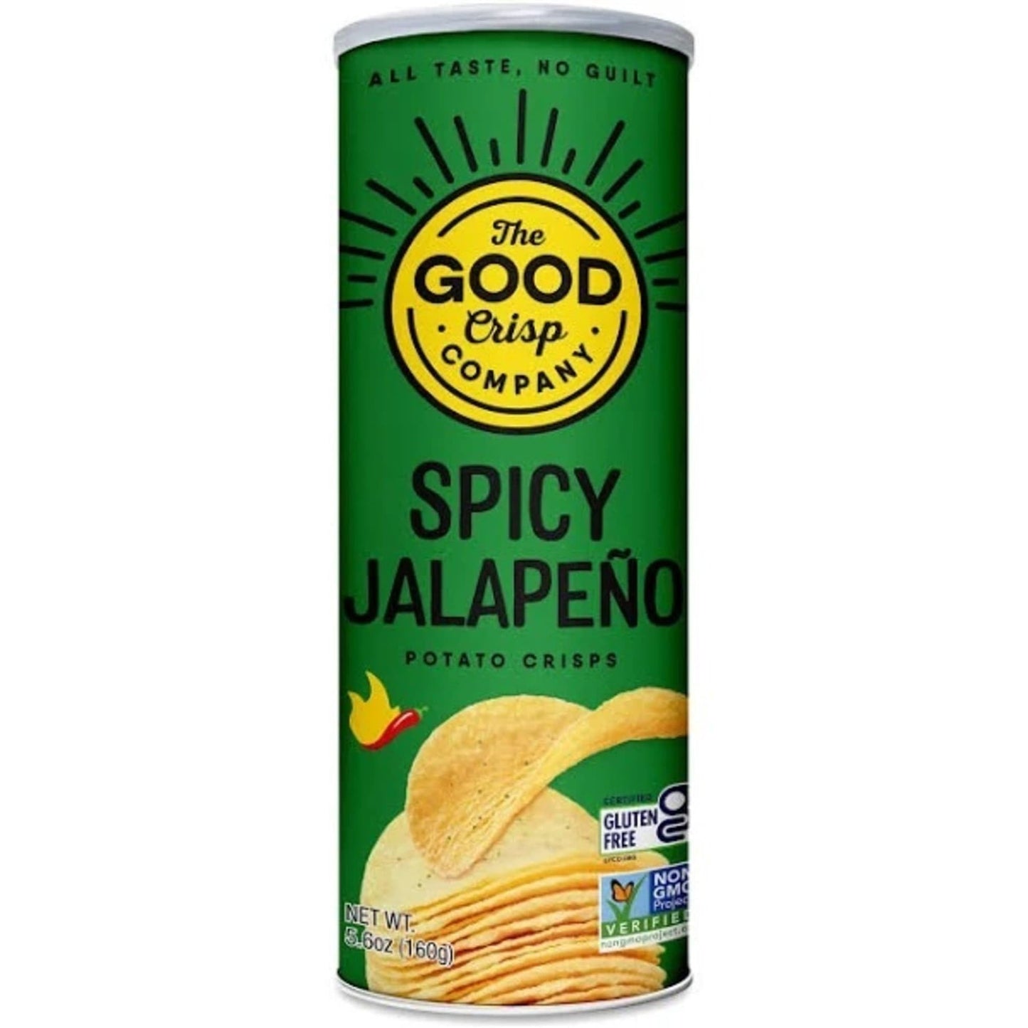 The Good Crisp Company Spicy Jalapeno Potato Crisps, 5.6 Oz