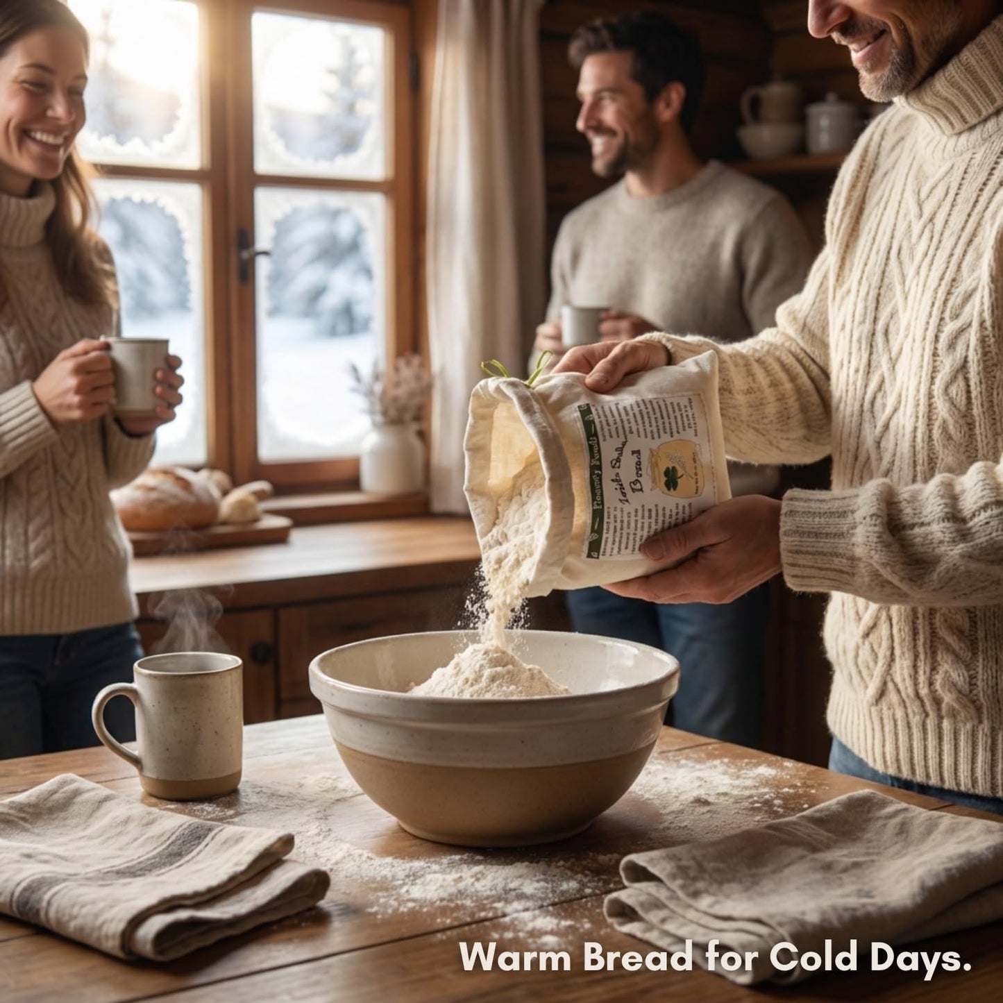Bounty Foods Irish Soda Bread Mix 23 Oz – Handcrafted In Montana, Traditional Recipe, Rustic Artisan Quick Bread Kit In Western-Style Bag, Great For St. Patricks Day, Just Add Buttermilk Or Water