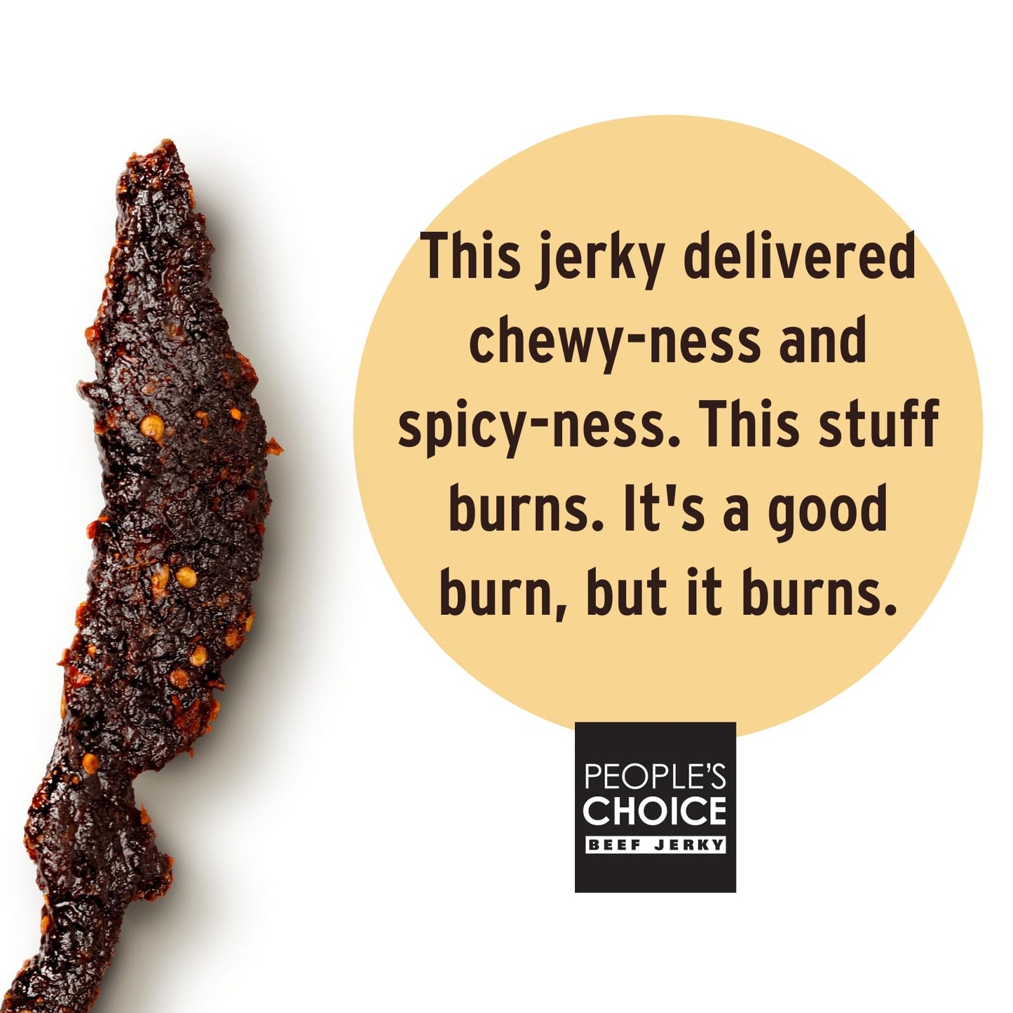 People'S Choice Beef Jerky - Test Kitchen Small Batch - Hot Honey - Spicy Beef Jerky - High Protein Snacks For Adults - Camping