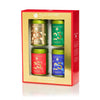 Palais Des Th?S - N25 Holiday Collection Miniatures Box Gift Set - Assortment Of Black Green Herbal And Rooibos Teas - Variety Pack Of 4 Top-Grade Loose Leaf 3.5Oz Tin