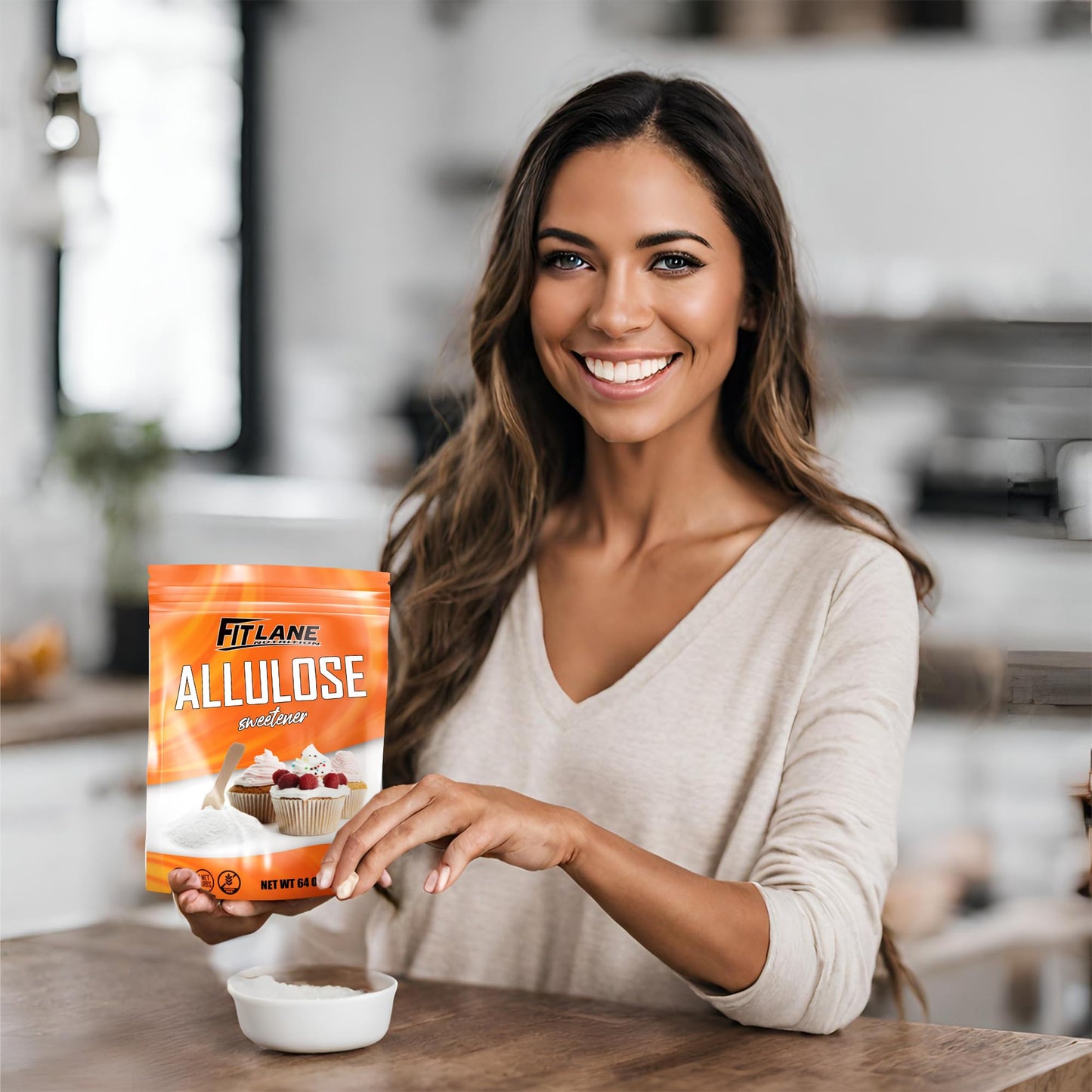 Allulose Sweetener 4 Lbs - Pure Low Calorie Zero Net Carb Natural Keto Sugar Substitute With No Aftertaste - Perfect For Baking