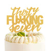 LINGBOOM Gold Glitter Cake Toppers for 37th Birthday Party Decorations, Size 37