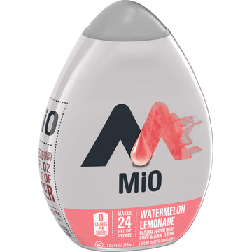 MiO Watermelon Lemonade Liquid Water Enhancer, 12 Pack, 1.62 fl oz Bottles - Naturally Flavored Drink Mix for Water