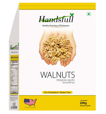 Handsfull California Walnuts, 200G + Premium Pistachious, 200G + Californa Alomnds, 200G