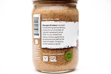 Georgia Grinders Pecan-Peanut Nut Butter 12Oz (1 Ct); Made Using Non-Gmo Georgian Grown Peanuts And Pecans, Vegan, Kosher, Glute