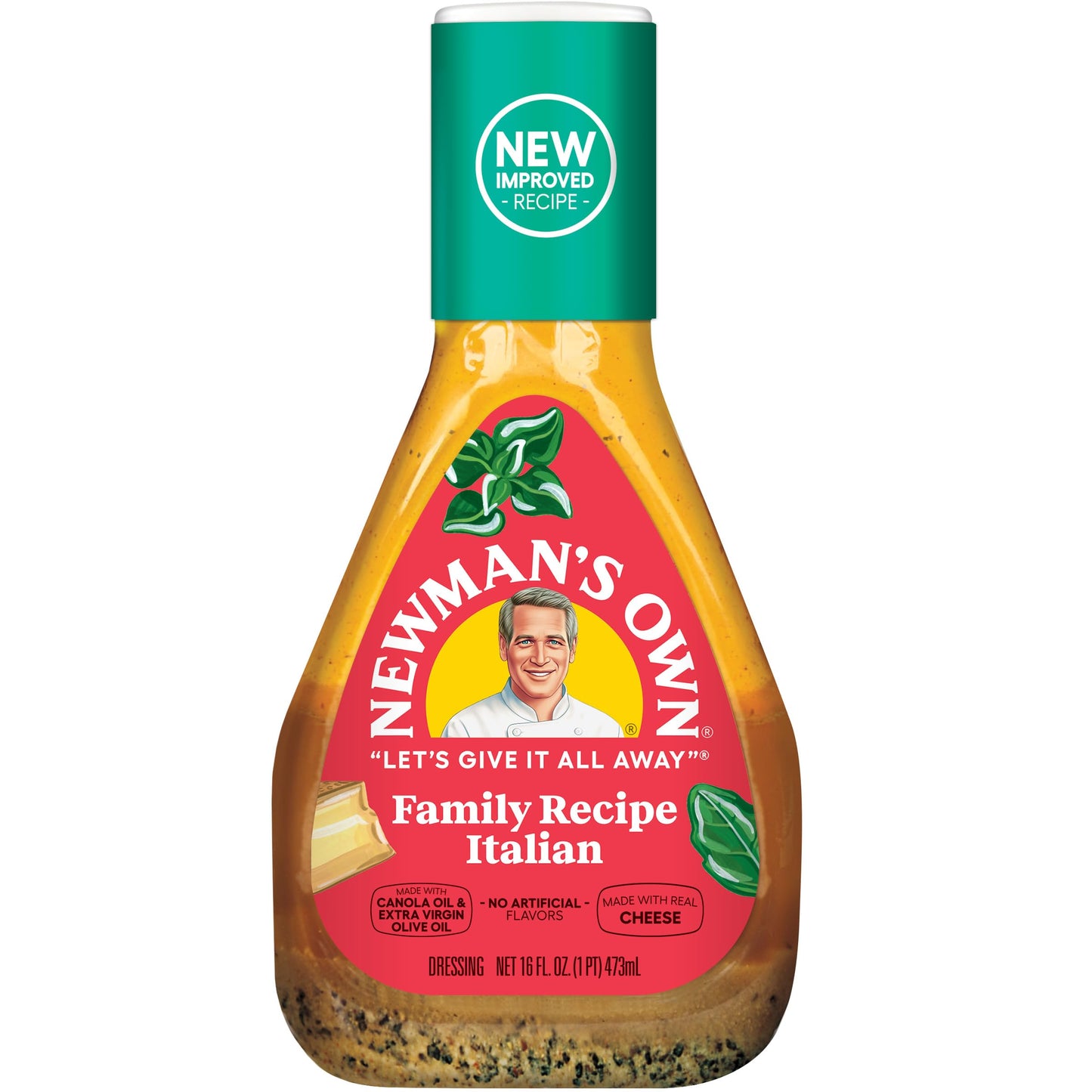 Newmans Own Family Recipe Italian Salad Dressing, 16 oz