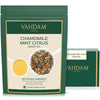 VAHDAM, Chamomile Mint Citrus Green Tea Leaves (50+ Cups, 3.5 oz) Essential Herbs | Green Tea Leaves, Chamomile, Peppermint, Spe