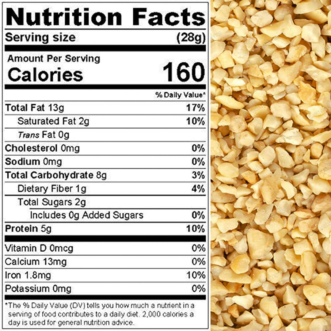Cashew, Fresh" Raw Chopped Nuts, Brazilian, Packed In A 10 Lbs. (160 Oz.) Bag/Box, Kind To Your Body, Healthy Protein, Vitamin & Mineral Nutritional Content, Vegan Snack By Presto Sales Llc