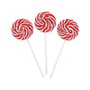 Swirl Lollipop Sucker - Bulk Set Of 24 Individually Wrapped Pops - Candy Buffets, Graduation Parties, Anniversaries & Weddings,