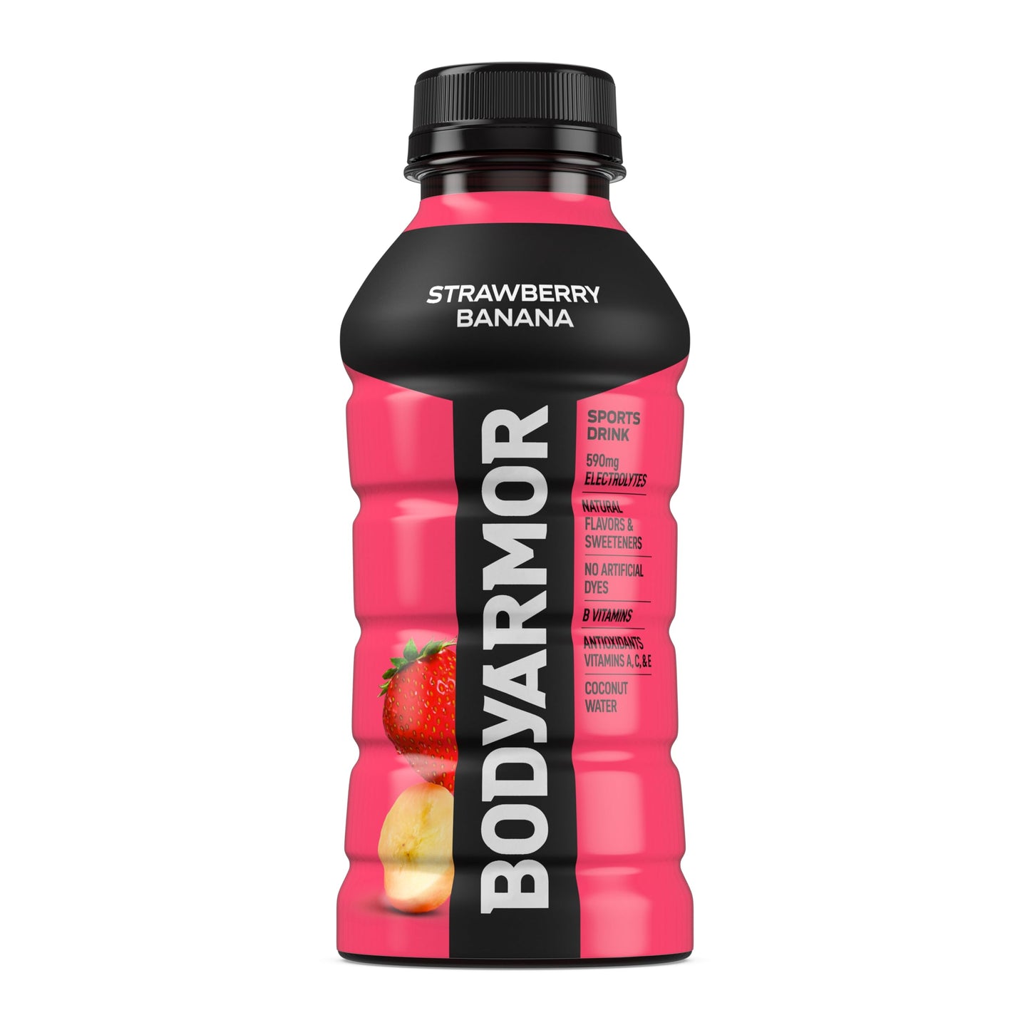 Bodyprotective Covering Sports Drink Sports Beverage, Strawberry Banana, Coconut Water Hydration, Natural Flavors With Vitamins, Potassium-Packed Electrolytes, Perfect For Athletes, 12 Fl Oz (Pack Of 8)