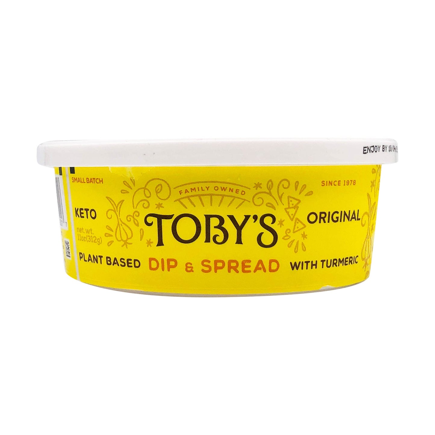 Tobys Original Plant Based Dip And Spread, 11 Oz