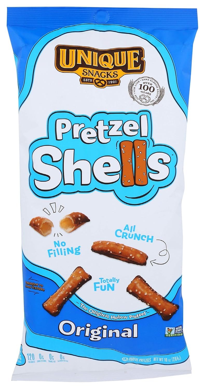 Unique Pretzels - Original Pretzel Shells, Homestyle Baked, Vegan, Certified OU Kosher and non-GMO, 10 Ounce Bag