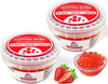 Soeos Strawberry Popping Boba, 1.2lbs (550g) Pack of 2, Bursting Strawberry Flavor Pearls for Bubble Tea, Desserts & Drinks, Rea