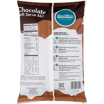 Frostline Chocolate Soft Serve Mix, 6 lb Bag - Creamy, Delicious Ice Cream Base for Smoothies & Desserts