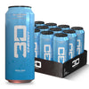 3D Energy Drink - Sugar Free 200mg Caffeine Pre Workout Taurine L-Carnitine Lightly Carbonated 16oz Cans 12 Pack - Blueberry Mist