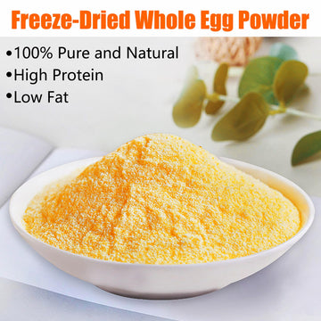 Nutrabloom Whole Egg Powder, Pure Natural Gluten Free Versatile Single Ingredient Nutrient-Rich Whole Egg Powder 8 Ounce For Bak