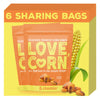 LOVE CORN Cheezy 4oz x 6 bags - Delicious Crunchy Corn - Healthy Family Snacks - Gluten Free, Kosher, NON-GMO - Alternative for