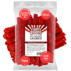 Sweet Roots Hot Cinnamon Licorice Twists (16 Oz / 1 Bag) - Jumbo Size - Certified Kosher - Vegan - Fat Free