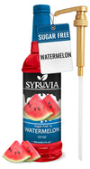 Syruvia Sugar Free Watermelon Syrup For Drinks, 25.4 Ounces Watermelon Flavoring Syrup With Pump