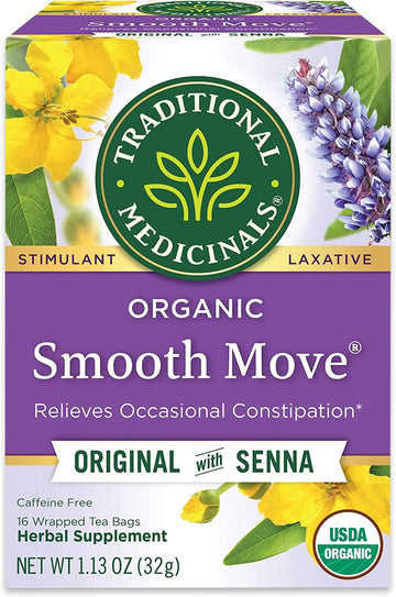 Traditional Medicinals Smooth Move Laxative Tea Bags Organic, 16 Ct